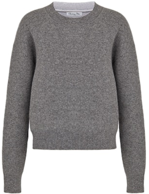 (W) Sudadera Dior Gris con Estampado Alfabético 924S55AM009-X8805 Lookbook (W) Sudadera Dior Gris con Estampado Alfabético 924S55AM009-X8805