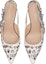 Shop (W) Dior Amour Kasut Tumit Tinggi Kanvas Bersulam 'Ivory' KDP880DGE_S10W