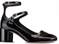 Order (W) Dior Amour Kasut Tumit Tinggi Kulit 'Double Buckle Hitam' KCV042VNI_S900