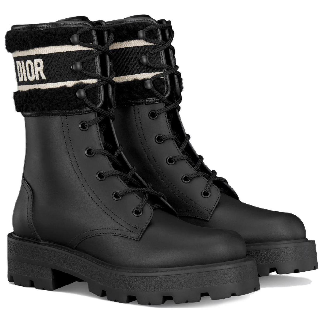 Lookbook (W) 디올 블랙 레더 앵클부츠 (Dior Black Leather Ankle Boots) KCI978CHY_S20X