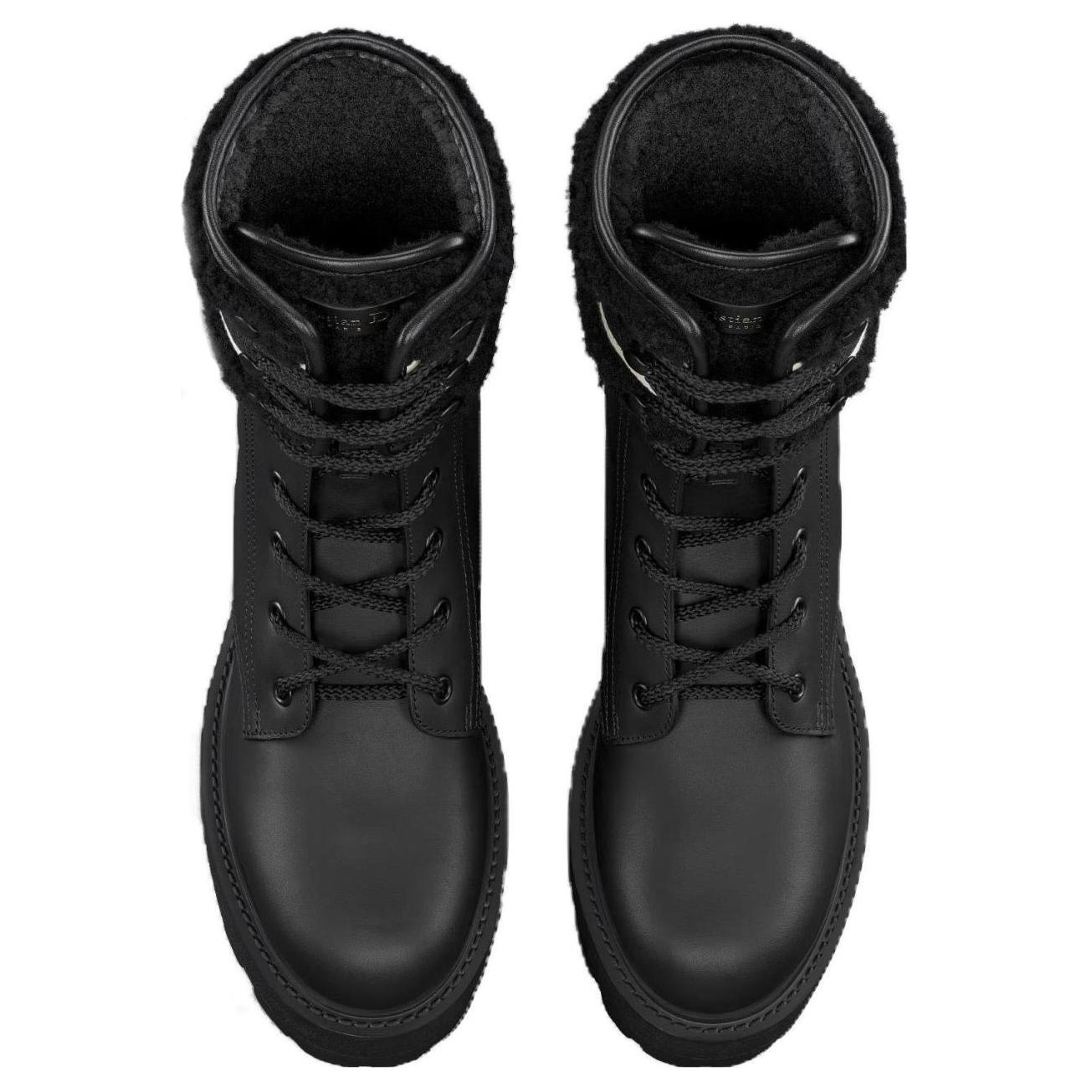 Shop (W) 디올 블랙 레더 앵클부츠 (Dior Black Leather Ankle Boots) KCI978CHY_S20X