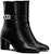 (W) Dior But Ankle 'Black Soft Calfskin' KDI609VSO_S900