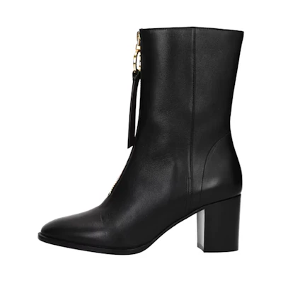 (W) Dior Ankle Boot 'Black Zip Round Toe'