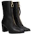 (W) But Dior 'Black Zip Round Toe' But Buku Tumit Hitam. KCI612VSO_S900