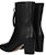 (W) But Dior 'Black Zip Round Toe' But Buku Tumit Hitam. KCI612VSO_S900