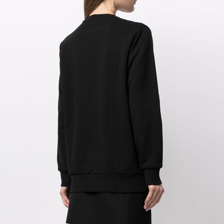 Purchase (W) Dior Archive Letter Patch Crewneck Pullover Wanita Hitam. 923J620W1242-984