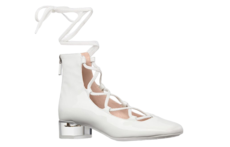 (W) Dior Arty Patent Leather Ankle Boot 'White' 圖 2