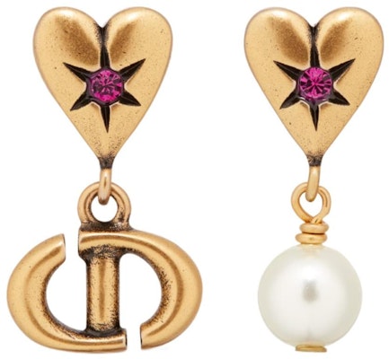 (Women) DIOR Asymmetric Gold Earrings with Metal, Faux Pearls, and Crystals for Women. E3330WOMCY Order (Women) DIOR Asymmetric Gold Earrings with Metal, Faux Pearls, and Crystals for Women. E3330WOMCY