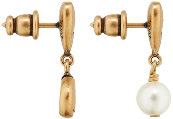 (Women) DIOR Asymmetric Gold Earrings with Metal, Faux Pearls, and Crystals for Women. E3330WOMCY Shop (Women) DIOR Asymmetric Gold Earrings with Metal, Faux Pearls, and Crystals for Women. E3330WOMCY