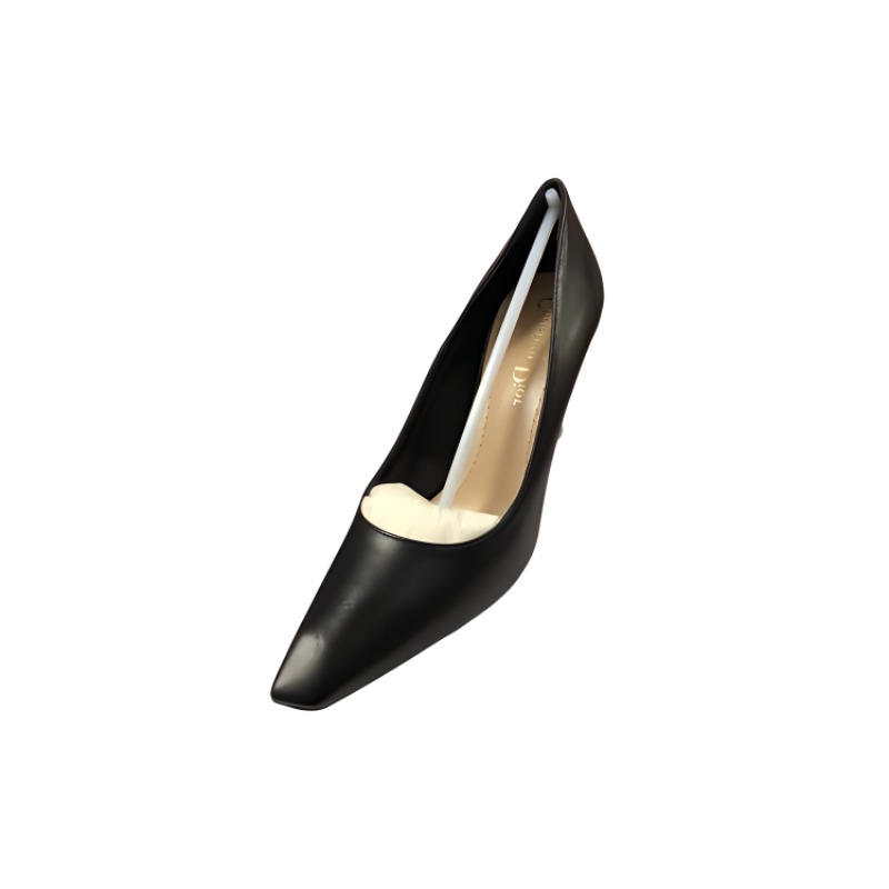 (Women) Dior Attract Leather Pointed Toe Slip-On Stiletto 'Black' KCP931VSO_S900