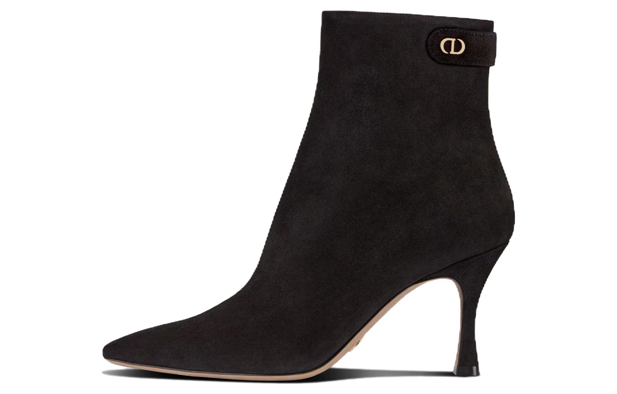(Women) Dior Attract Suede Lambskin Ankle Boots 'Black' KDI743VVV_S900