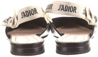 Shop DIOR 迪奧 皮革 圖形印花露跟 女士休閒單鞋 女款 黑色