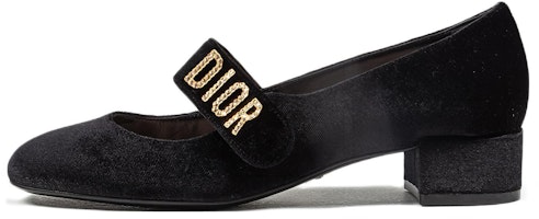 (Women) Dior Baby-D 'Black Calfskin Mid-Low Heel' KCB380VEV_S900 (Women) Dior Baby-D 'Black Calfskin Mid-Low Heel' KCB380VEV_S900
