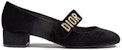 (Women) Dior Baby-D 'Black Calfskin Mid-Low Heel' KCB380VEV_S900