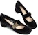 (Women) Dior Baby-D 'Black Calfskin Mid-Low Heel' KCB380VEV_S900