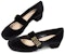(Women) Dior Baby-D 'Black Calfskin Mid-Low Heel' KCB380VEV_S900