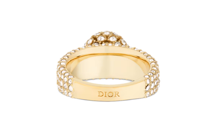 Purchase (W) Cincin Emas Dior Balloon dengan Logo CD untuk Wanita. R1515WOMCY-D03S