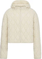 (Women) Dior Beige Checkered Zip-Up Hoodie Jacket 514G08A3400-X0200 (Women) Dior Beige Checkered Zip-Up Hoodie Jacket 514G08A3400-X0200