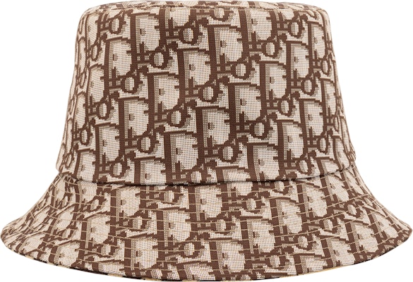 (Women) Dior Beige Cotton Mizza Pattern Reversible Bucket Hat for Women. 14LEO923I134-C180 Purchase (Women) Dior Beige Cotton Mizza Pattern Reversible Bucket Hat for Women. 14LEO923I134-C180