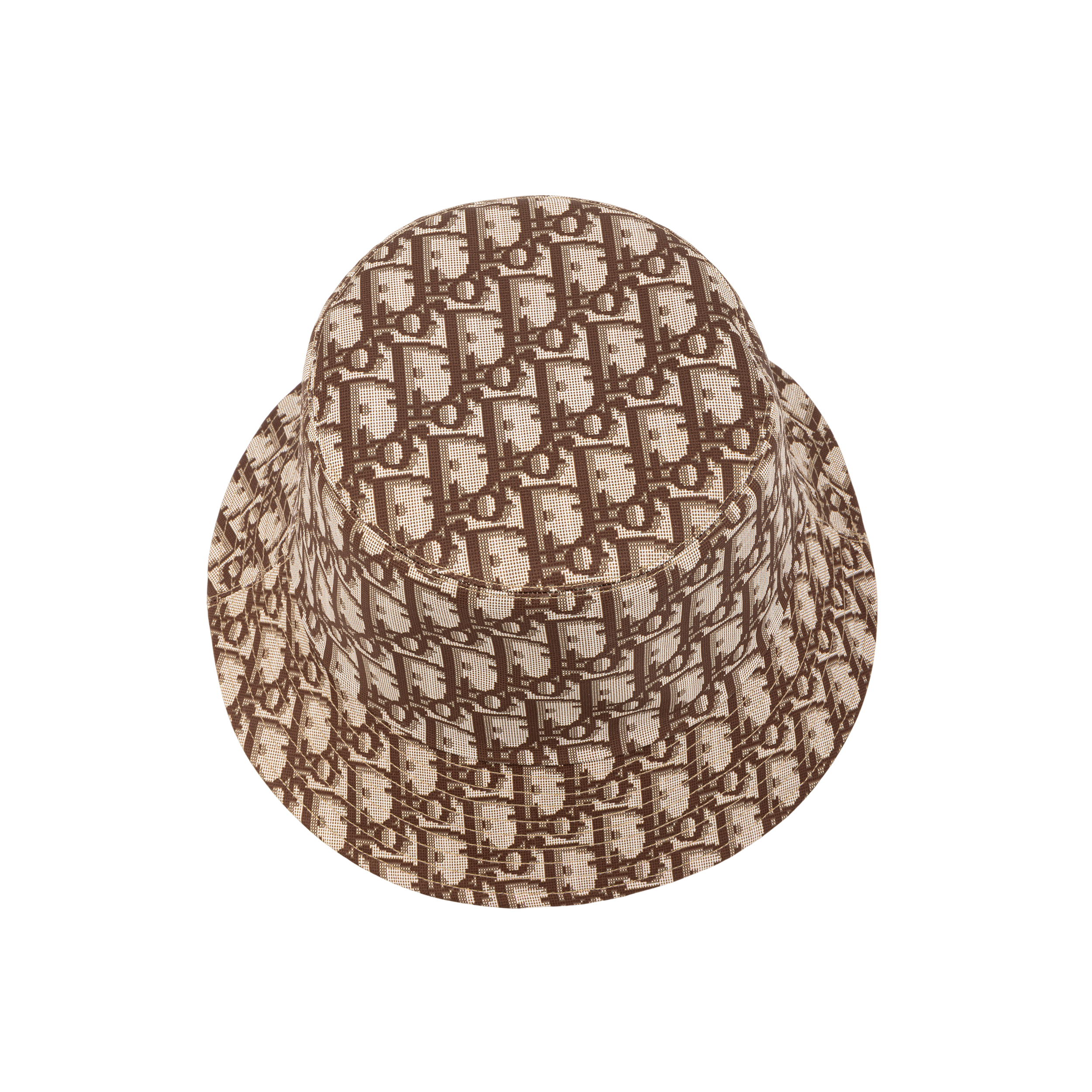 Details for (W) Topi Bucket Reversible Dior Beige Motif Mizza Katun untuk Wanita. 14LEO923I134-C180