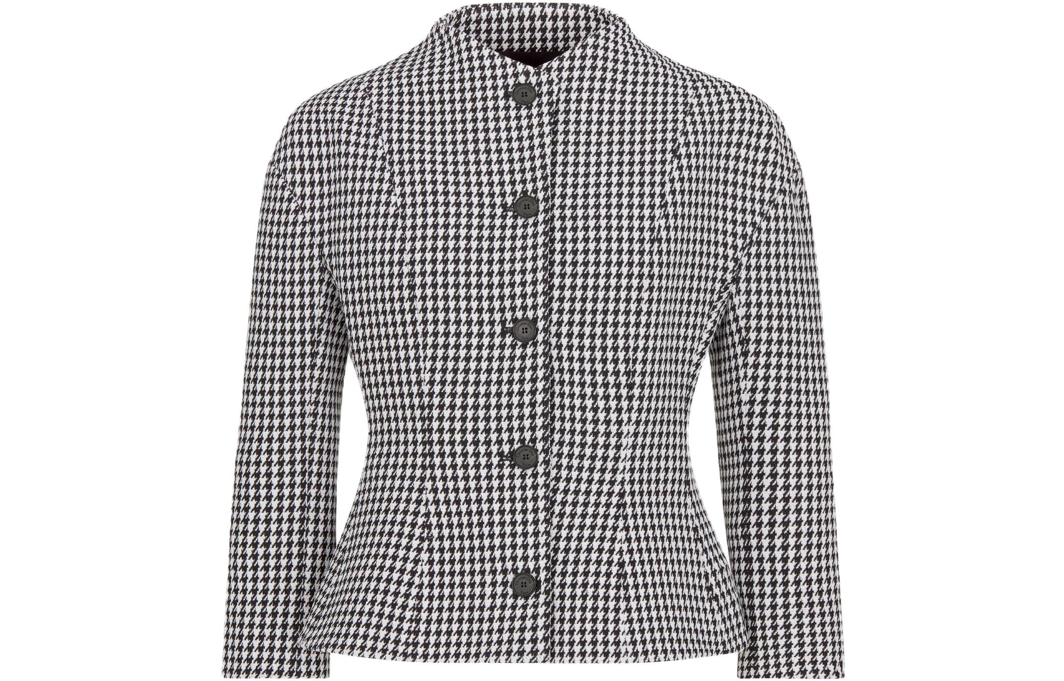 (Women) DIOR Black and White Monogram Print Single-Breasted Jacket 351V37A1433-X9330