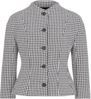 (Women) DIOR Black and White Monogram Print Single-Breasted Jacket 351V37A1433-X9330 (Women) DIOR Black and White Monogram Print Single-Breasted Jacket 351V37A1433-X9330