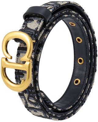 (W) ディオール ブルーレザーベルト ジャカードバックル付き 2cm B0042CTZQ-M928 Details for (W) ディオール ブルーレザーベルト ジャカードバックル付き 2cm B0042CTZQ-M928