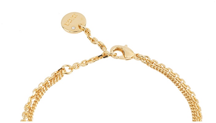 (W) Gelang Rantai Ganda Dior Bois de Rose Emas Kristal untuk Wanita. B1133PMTCY-D301 Shop (W) Gelang Rantai Ganda Dior Bois de Rose Emas Kristal untuk Wanita. B1133PMTCY-D301