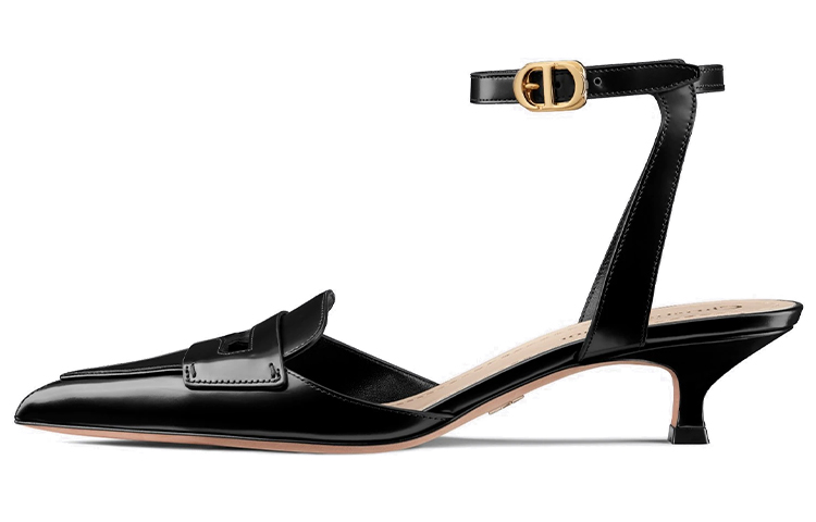 (W) Dior Boy-D High-Heeled Sandals 'Black Patent Calfskin'