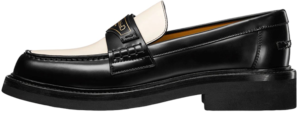 (W) Dior Boy Loafer 'Tumit Tebal Logo Plaque Hitam dan Putih' KDB759ACA_S11X Buy (W) Dior Boy Loafer 'Tumit Tebal Logo Plaque Hitam dan Putih' KDB759ACA_S11X