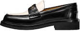 Buy (W) Dior Boy Loafer 'Tumit Tebal Logo Plaque Hitam dan Putih' KDB759ACA_S11X