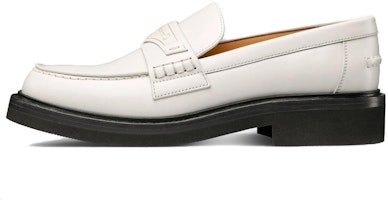 (Women) Dior Boy Loafer White Brushed Calfskin KDB759ACA_S03W (Women) Dior Boy Loafer White Brushed Calfskin KDB759ACA_S03W