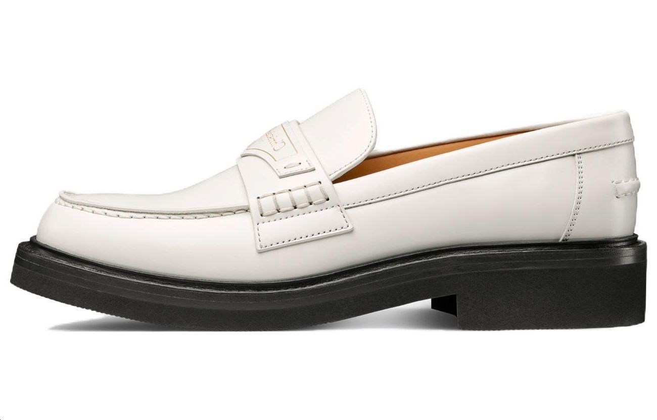 (Women) Dior Boy Loafer White Brushed Calfskin KDB759ACA_S03W