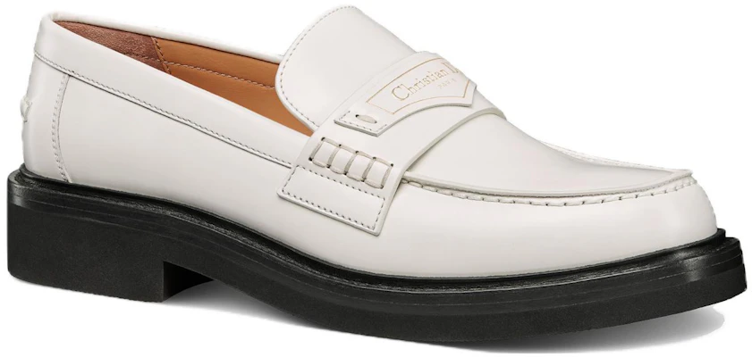 (W) Mocassins Dior Homme Blanc en Cuir de Veau Brossé KDB759ACA_S03W Shop (W) Mocassins Dior Homme Blanc en Cuir de Veau Brossé KDB759ACA_S03W