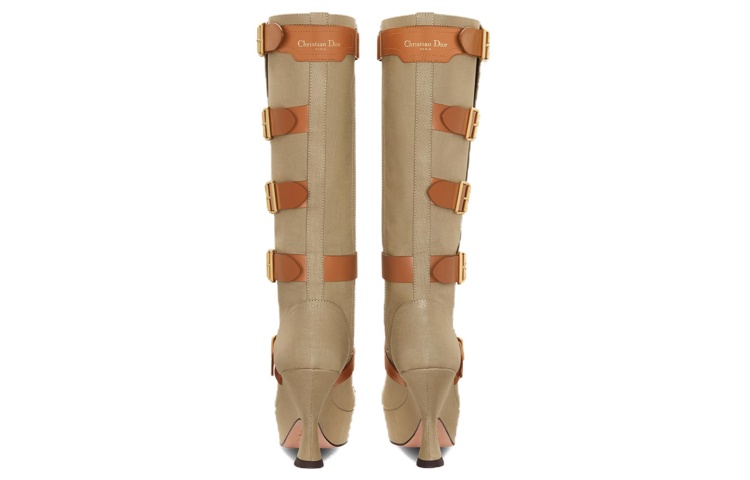 Shop (W) Dior Schnallen-Stiefelabsatz ''Braun'' KDI915TFC_S33M