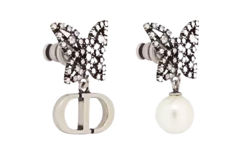 (Women) DIOR Butterfly Design Metal Resin  Earrings - Silver. E2900WOMCY 圖 2