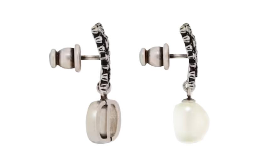 (Women) DIOR Butterfly Design Metal Resin  Earrings - Silver. E2900WOMCY 圖 4