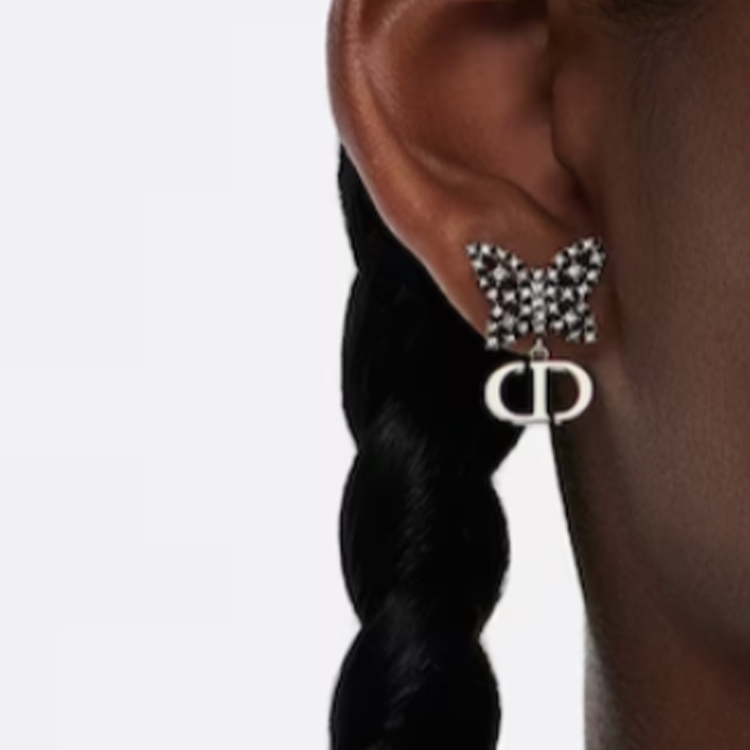 (Women) DIOR Butterfly Design Metal Resin  Earrings - Silver. E2900WOMCY 圖 5