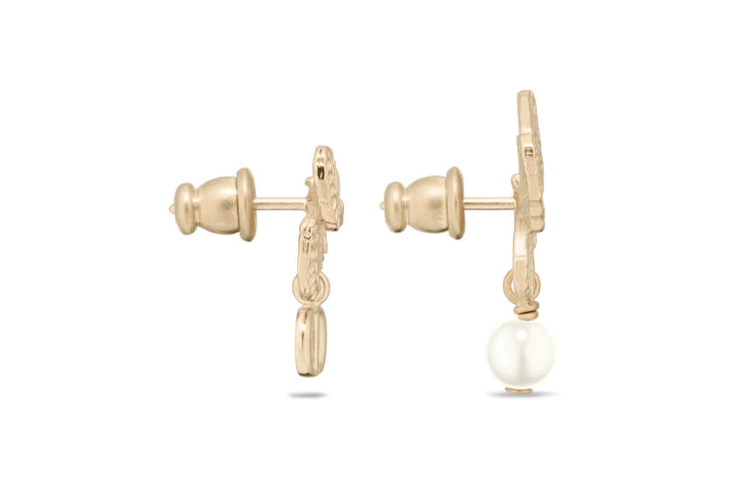 (Women) DIOR Butterfly Design Resin Metal Earrings for Women - Gold. E3059WOMRS 圖 4