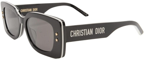 (Women) DIOR Butterfly Sunglasses for Women - Black with Letter Decoration CD40098U (Women) DIOR Butterfly Sunglasses for Women - Black with Letter Decoration CD40098U