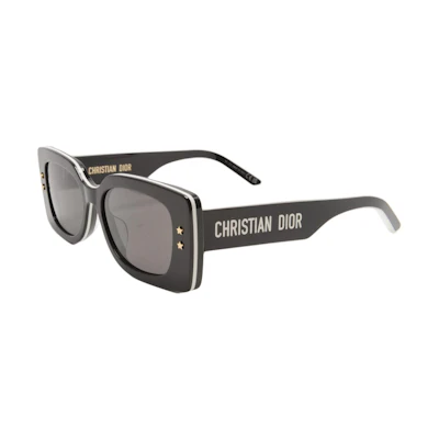 (Women) DIOR Butterfly Sunglasses for Women - Black with Letter Decoration CD40098U