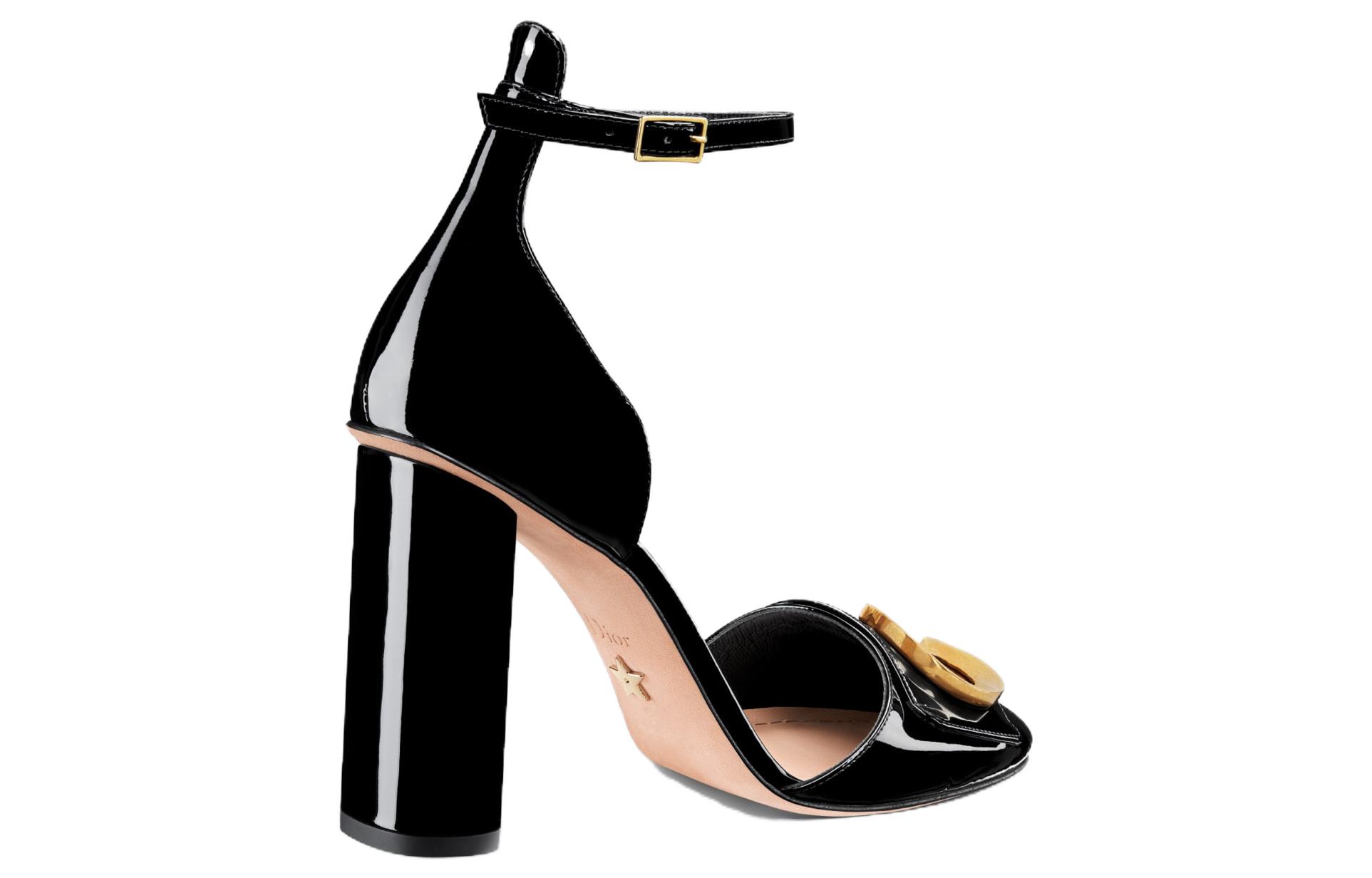 Lookbook DIOR迪奧 C'est Dior 休閒舒適 粗跟高跟鞋 10cm 女款 黑色