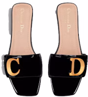 Shop (W) Dior C'est Dior 'Sandalias Planas de Cuero Negro' KCQ887VNI_S900