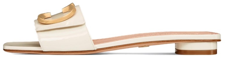 (Women) Dior C'est Dior Leather Slip-On Flat Slide 'White' KCQ887VNI_S03W (Women) Dior C'est Dior Leather Slip-On Flat Slide 'White' KCQ887VNI_S03W