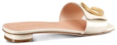 Lookbook (W) Dior C'est Dior Selipar Kulit Flat Slide 'Putih' KCQ887VNI_S03W