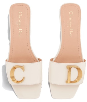 (Women) Dior C'est Dior Leather Slip-On Flat Slide 'White' KCQ887VNI_S03W Shop (Women) Dior C'est Dior Leather Slip-On Flat Slide 'White' KCQ887VNI_S03W