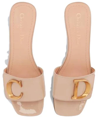 (W) Dior C''est Dior Lederpantolette mit Quadratischer Spitze ''Nude'' KCQ889VNI_S18U Purchase (W) Dior C''est Dior Lederpantolette mit Quadratischer Spitze ''Nude'' KCQ889VNI_S18U
