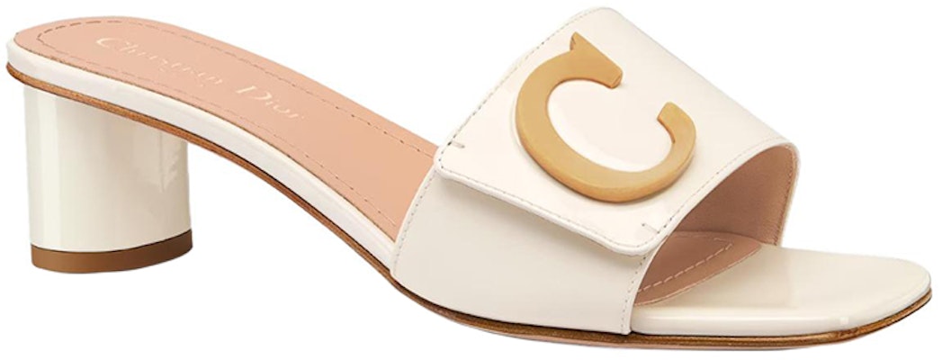 (Women) Dior C'est Dior Patent Leather 'Thick Heel Fashion Sandal' White KCQ889VNI_S03W Order (Women) Dior C'est Dior Patent Leather 'Thick Heel Fashion Sandal' White KCQ889VNI_S03W