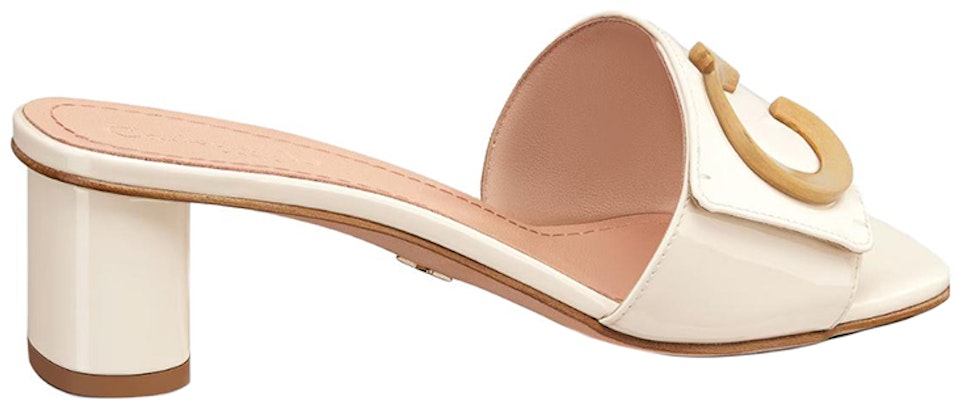 (Women) Dior C'est Dior Patent Leather 'Thick Heel Fashion Sandal' White KCQ889VNI_S03W Shop (Women) Dior C'est Dior Patent Leather 'Thick Heel Fashion Sandal' White KCQ889VNI_S03W