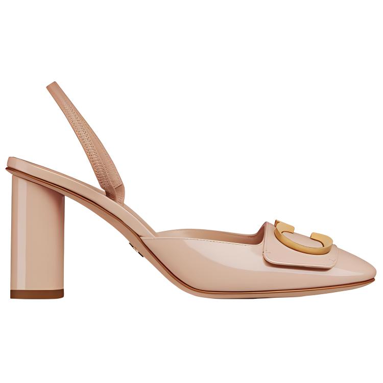 Order (W) Dior C''est Dior Slip-On Block Hak 3.5cm ''Zwart'' KDB845VNI_S900 KDV073VNI_S18U